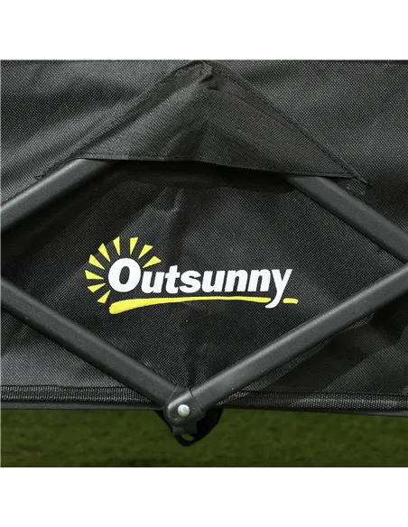 Outsunny 62L Festival Trolley on Wheels, Garden Folding Trolley Cart, 120kg Heavy Duty Collapsible Folding Wagon with Adjustable