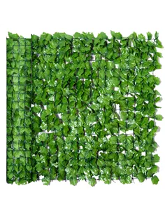 Outsunny 3 x 1m Artificial Leaf Wall - Green