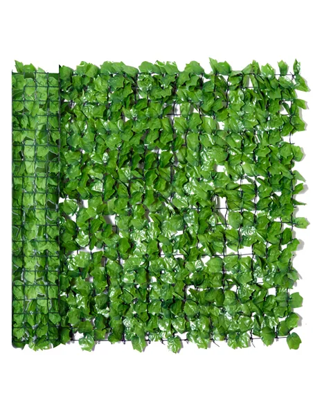 Outsunny 3 x 1m Artificial Leaf Wall - Green