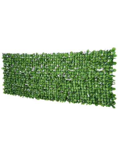 Outsunny 3 x 1m Artificial Leaf Wall - Green