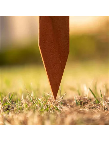 Outsunny Pack of 12 Wooden Border Fences, Garden Fixed Picket Fence for Lawn Edging, Flowerbed, 60L x 1D x 34H cm, Brown