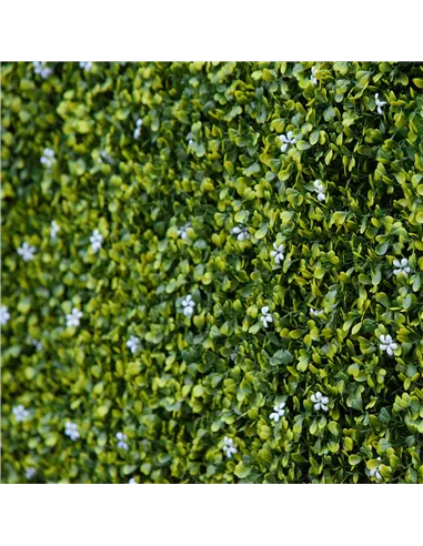 Outsunny 12PCS Artificial Boxwood Wall Panels 50cm x 50cm Grass Privacy Fence Screen Faux Hedge Greenery Backdrop Encrypted Mila