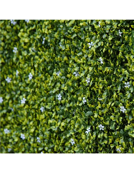 Outsunny 12PCS Artificial Boxwood Wall Panels 50cm x 50cm Grass Privacy Fence Screen Faux Hedge Greenery Backdrop Encrypted Mila