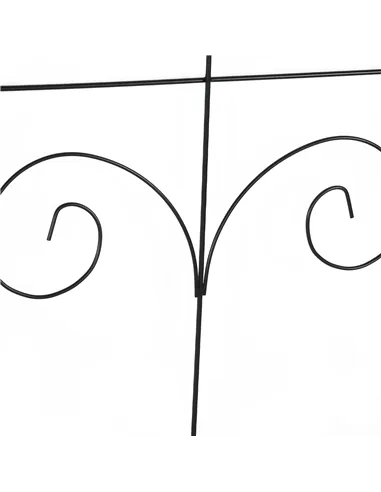 Outsunny Decorative Garden Fencing, 8PCs 44in x 12.5ft Outdoor Picket Fence Panels, Rustproof Metal Wire Landscape Flower Bed Bo