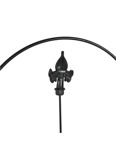 Outsunny Decorative Garden Fencing, 8PCs 44in x 12.5ft Outdoor Picket Fence Panels, Rustproof Metal Wire Landscape Flower Bed Bo