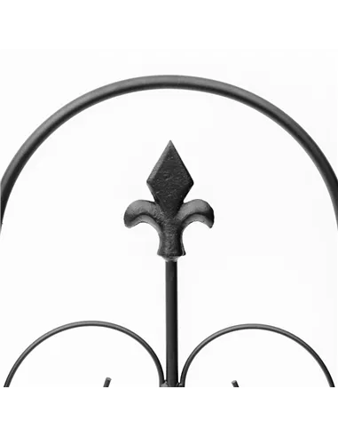 Outsunny Decorative Garden Fencing, 83cm (H) x 3m (L) 5PCs Outdoor Picket Fence Panels, Rustproof Metal Wire Landscape Flower Be