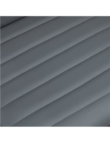 HOMCOM Armless Task Desk Chair, Swivel Office Chair with Faux Leather, Adjustable Seat Height, Chrome Base, Wheels for Home, Dar