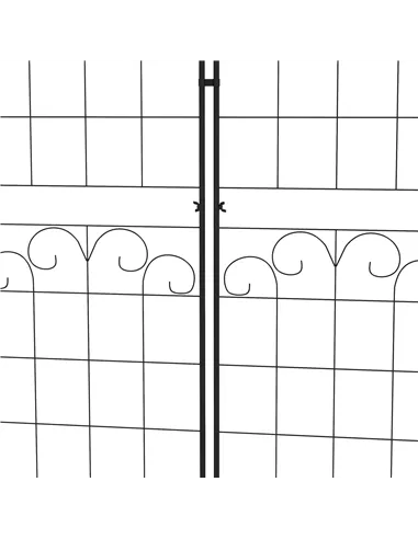 Outsunny Metal Trellis Set of 2, Garden Trellis for Climbing Plants Support Frames, Floral Design