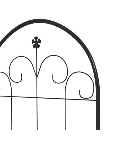 Outsunny Metal Trellis Set of 2, Garden Trellis for Climbing Plants Support Frames, Floral Design