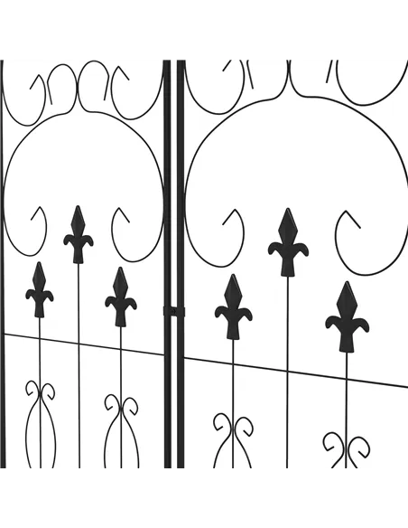 Outsunny Metal Trellis Set of 2, Garden Trellis for Climbing Plants Support Frames, Scrolls Design