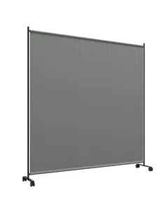 Outsunny 183 x 181cm Outdoor Privacy Screen, with Wheels - Dark Grey