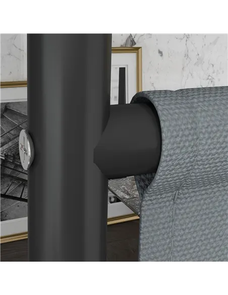 Outsunny 183 x 181cm Outdoor Privacy Screen, with Wheels - Dark Grey