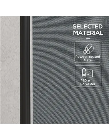 Outsunny 4 Panel Folding Garden Divider, 1.7m Privacy Screen with Wide Feet, Portable Freestanding Privacy Panel for Deck, Pool,