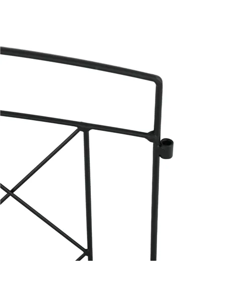 Outsunny Metal Decorative Outdoor Picket Fence Panels Set of 6, Black