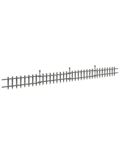 Outsunny 4PCs Wooden Garden Fencing Landscape Edging, Grey
