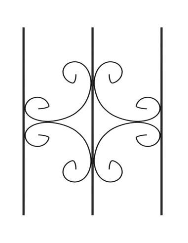 Outsunny Set of Two Spiral Anchor Garden Trellis Panels