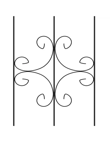 Outsunny Set of Two Spiral Anchor Garden Trellis Panels