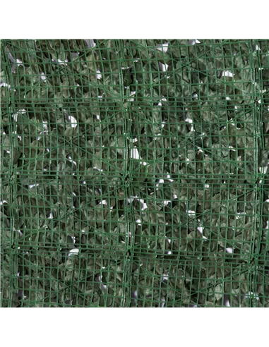 Outsunny 4-Piece Artificial Leaf Hedge Screen Privacy Fence Panel for Garden Outdoor Indoor Decor, Dark Green, 2.4M x 1M