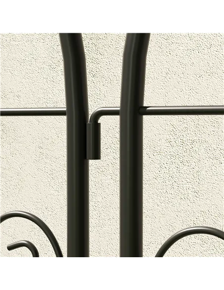 Outsunny Set of 2 Garden Trellis, Metal Fence Panels for Climbing Outdoor Plants, Flowers, 150 x 50cm