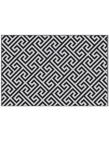 Outsunny 152 x 243 cm(5x 8ft) Outdoor Rug Reversible Mat Plastic Straw Rug Portable RV Camping Mat for Garden Deck Picnic Indoor