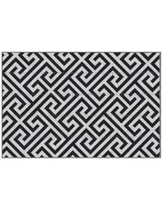 Outsunny Outdoor Rug Reversible Mat Plastic Straw Rug Portable RV Camping Mat for Garden Deck Picnic Indoor, 121 x 182 cm (4 x 6