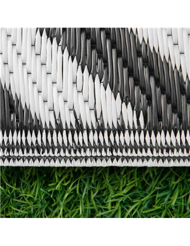 Outsunny Outdoor Rug Reversible Mat Plastic Straw Rug Portable RV Camping Mat for Garden Deck Picnic Indoor, 121 x 182 cm (4 x 6