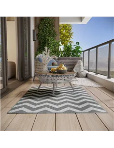 Outsunny 121 x 182 cm(4x6ft) Outdoor Rug Reversible Mat Plastic Straw Rug Portable RV Camping Mat for Garden Deck Picnic Indoor, 2