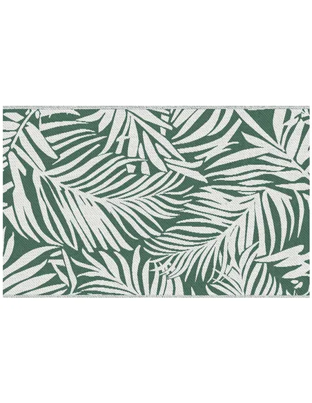 Outsunny Reversible Outdoor RV Rug, 1.5 x 2.4m Patio Floor Mat, Waterproof Plastic Straw Rug for Garden, Deck, Picnic, Beach, Ca