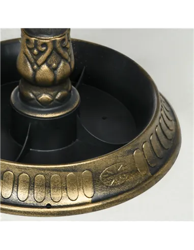 Outsunny 81cm Tall Bird Bath with 2 Decorative Birds, Vintage Style Birdbath with Flower Planter Base, Bird Bath Bowl for Garden