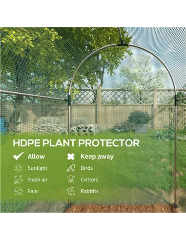 Outsunny 240 x 120cm Mini Polytunnel Greenhouse