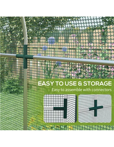 Outsunny 240 x 120cm Mini Polytunnel Greenhouse