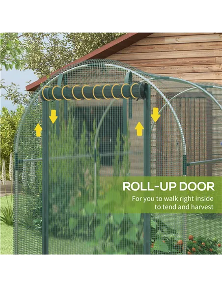 Outsunny 240 x 120cm Mini Polytunnel Greenhouse