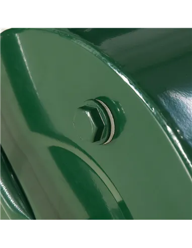 Outsunny 40L Lawn Roller Drum Scraper Bar Collapsible Handle Water or Sand Filled Φ32cm Green