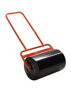 Outsunny 38L Fillable Cylinder Steel Lawn Roller - Red