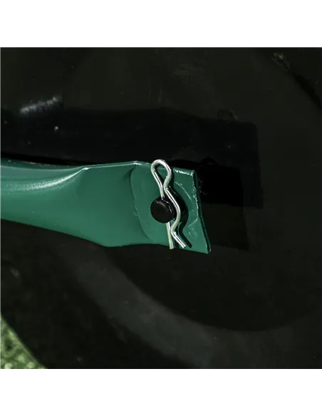 Outsunny 38L Fillable Cylinder Steel Lawn Roller - Dark Green