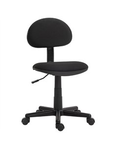 HOMCOM Small Armless Office Chair - Black