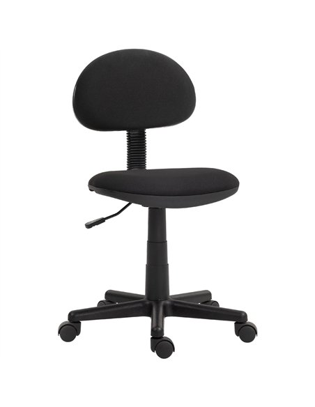 HOMCOM Small Armless Office Chair - Black