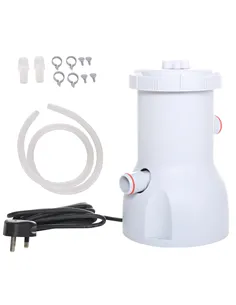 Outsunny Cartridge Filter Pump for 13'-15' Above Ground Pools, 800GPH (3028 LPH) Swimming Pool Filter Pump with Hose and Hose Cl