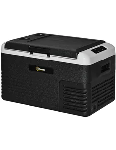 Outsunny 30L Portable Car Refrigerator - Grey and Black