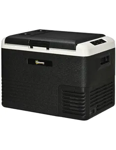 Outsunny 40L Portable Car Refrigerator - Grey and Black