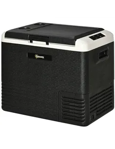 Outsunny 50L Car Refrigerator, Portable Compressor Car Fridge Freezer, Electric Cooler Box with 12/24V DC and 110-240V AC for Ca