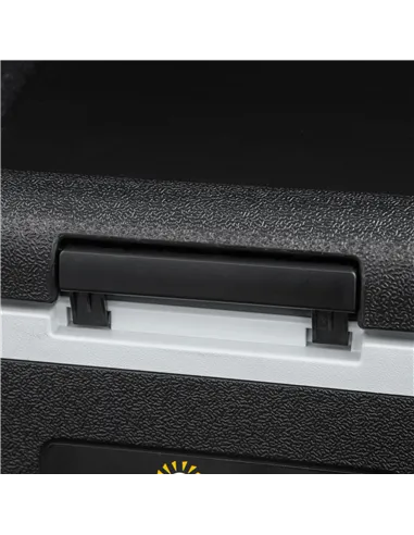 Outsunny 50L Car Refrigerator, Portable Compressor Car Fridge Freezer, Electric Cooler Box with 12/24V DC and 110-240V AC for Ca