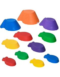 Outsunny 11 Piece Kids Balance Stepping Stones - Multicoloured