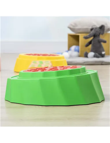 Outsunny Eight-Piece Kids Stepping Stones, with Non-Slip Surface & Bottom, for Toddlers - Multicoloured