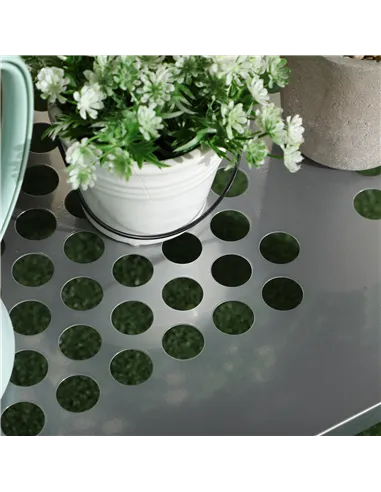 Outsunny 2-Tier Plant Stand, Corner Plant Shelf for Outdoor and Indoor Storage Organizer, Freestanding Flower Rack with Steel Fr