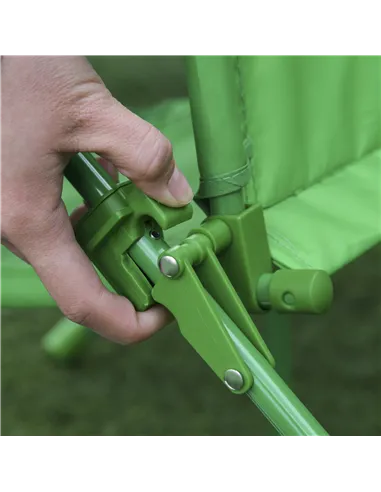 Outsunny Kids Folding Picnic Table Chair Set w/ Parasol, Green