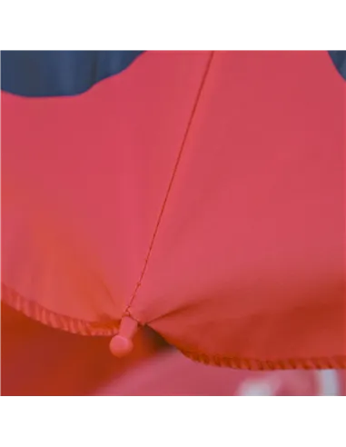 Outsunny Kids Folding Picnic Table Chair Set w/ Parasol, Red