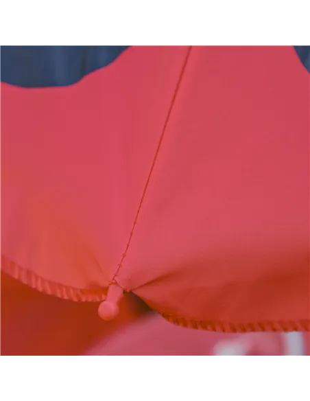 Outsunny Kids Folding Picnic Table Chair Set w/ Parasol, Red