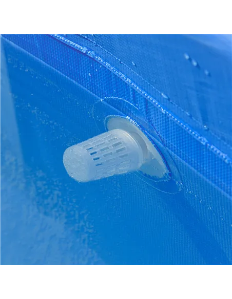 Outsunny Steel Frame Pool with Filter Pump, Filter Cartridge, Reinforced Sidewalls Rust Resistant Above Ground Swimming Pool 292