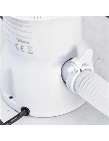 Outsunny Steel Frame Pool with Filter Pump, Filter Cartridge, Reinforced Sidewalls Rust Resistant Above Ground Swimming Pool 292